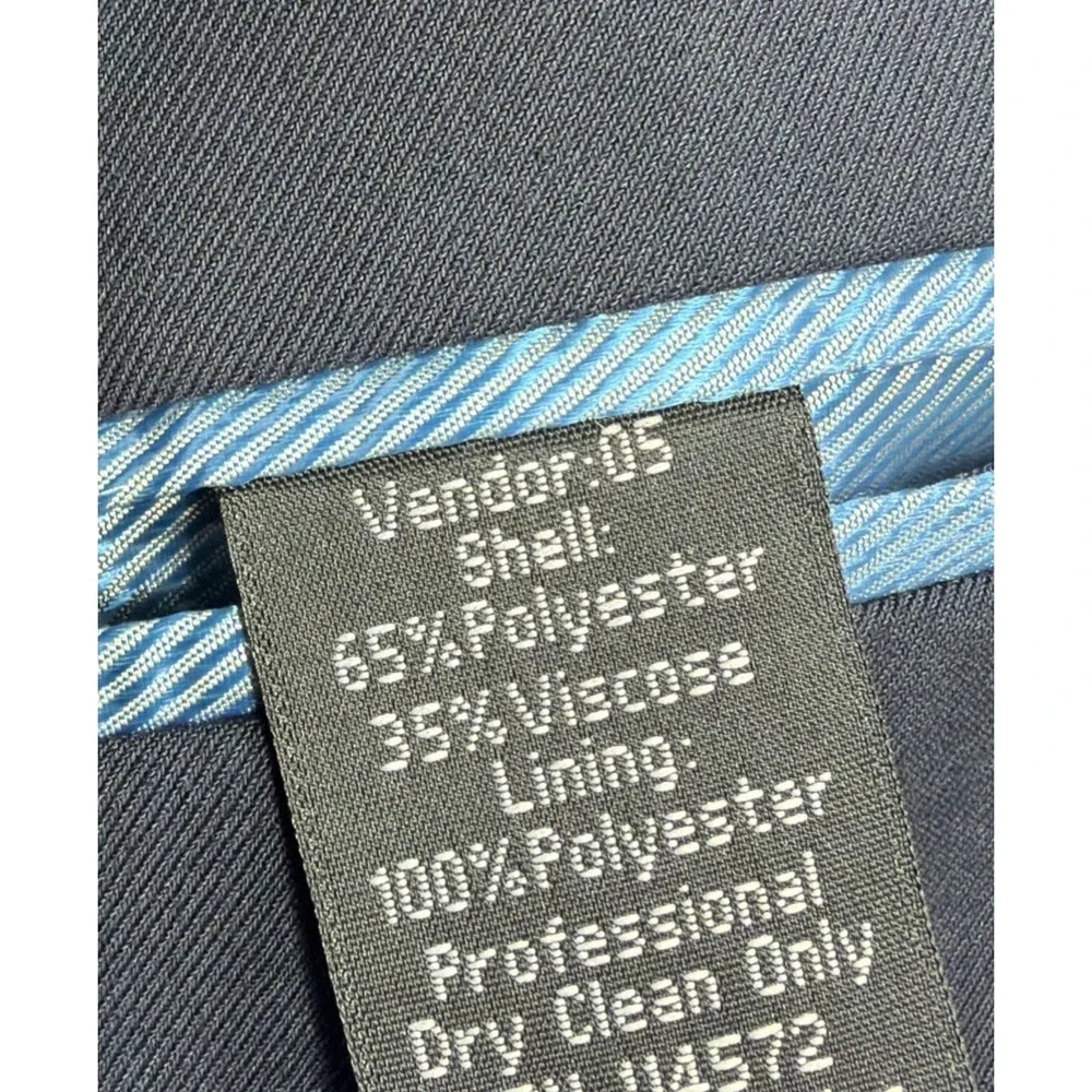 VINCI Sport Coat Blazer Mens 42R Navy Blue 2 Button Formal Wedding Office New!